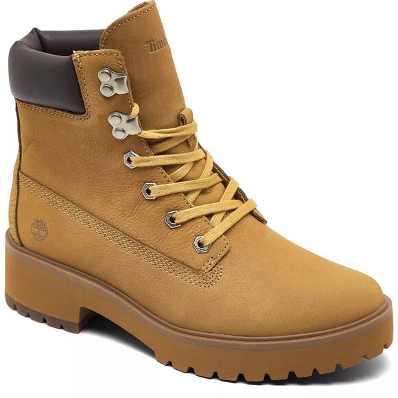 Timberland Women's Carnaby Cool 6-Inch Lace-Up Boots Wheat, Size 8 (New) - Picture 3 of 16